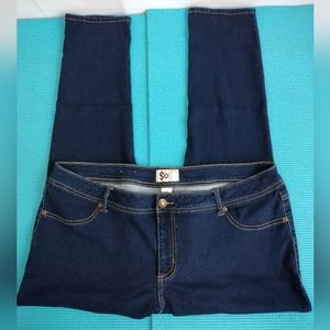 SO Women's Stretch Denim Jegging Soft Jeans Size 22